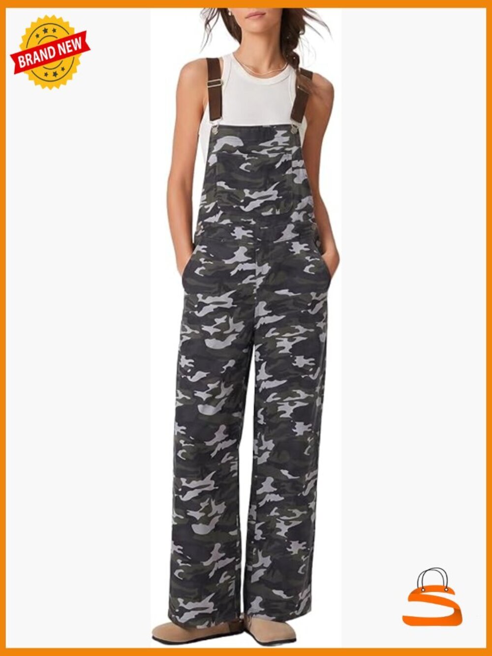 Oversized Wide Leg Denim Jumpsuit Adjustable Straps Buckle Up Streetwear